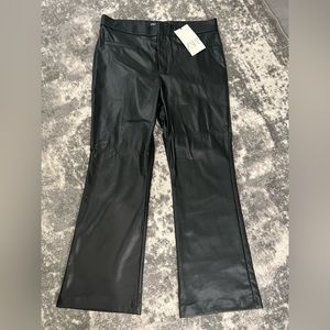 Zara faux leather pants size large